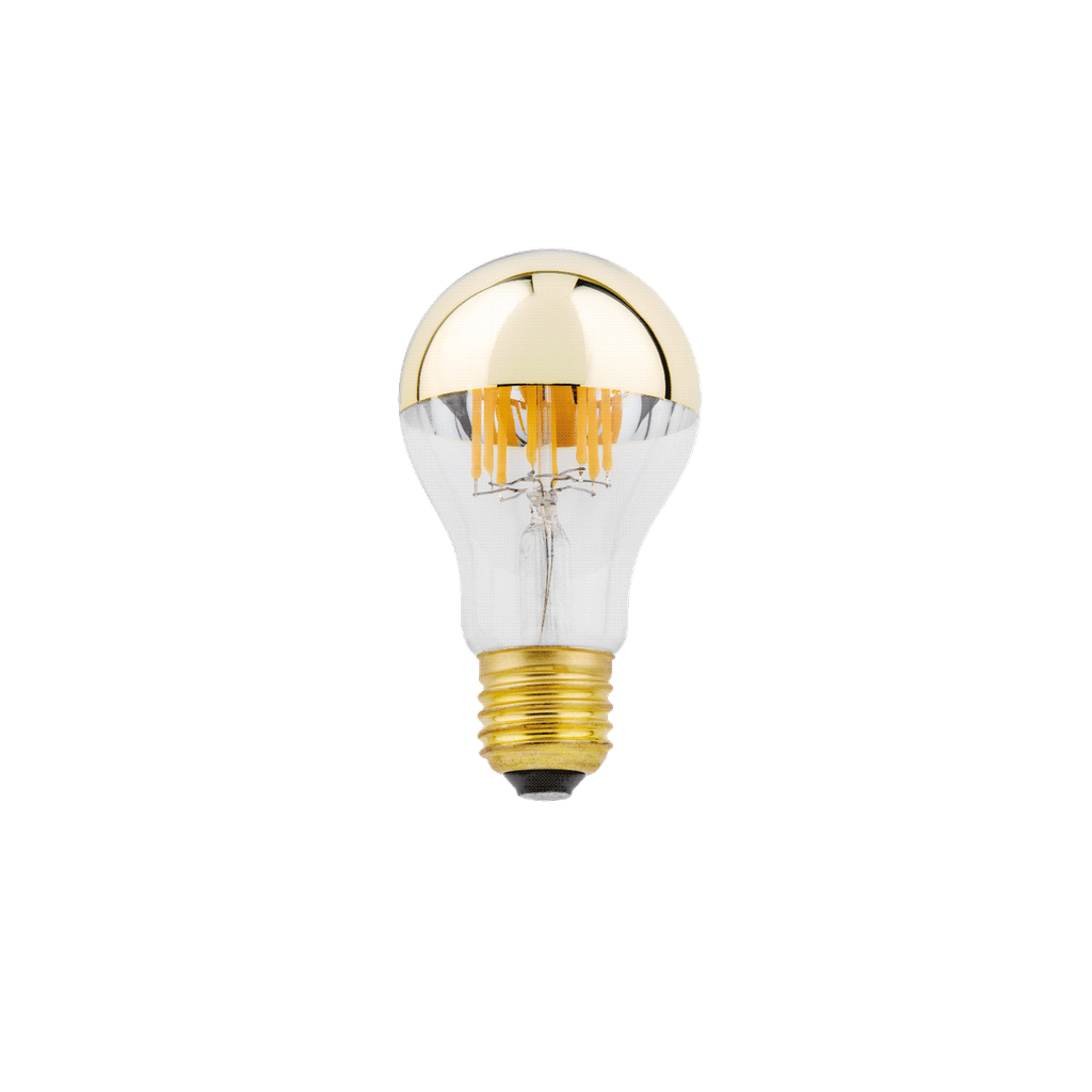 LAMP A60 LED 2700K CLEAR / GOLD MIRROR