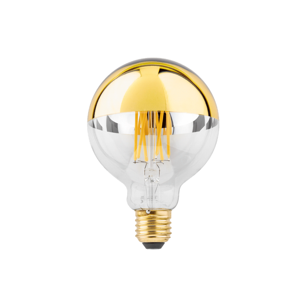 LAMP G95 LED 2700K CLEAR / GOLD MIRROR