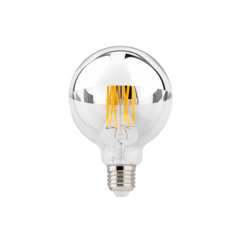 LAMP G95 LED 2700K CLEAR / SILVER MIRROR