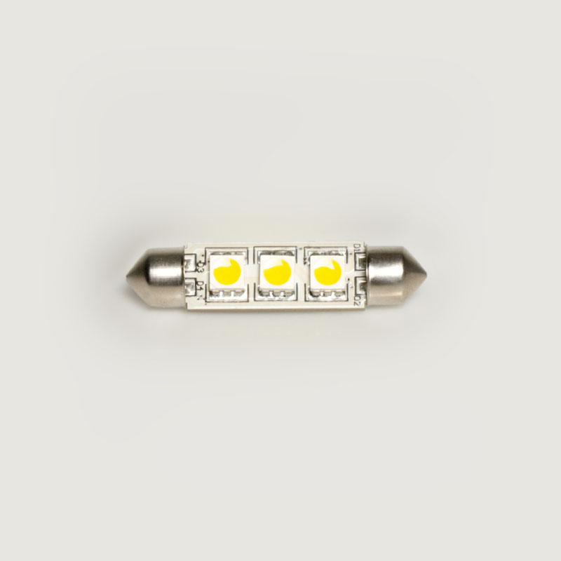 Festoon Bulb 42mm 3LED (spade base)