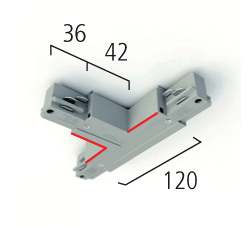555 1 1212 2 3~T-COUPLER, EARTH INS. RIGHT black