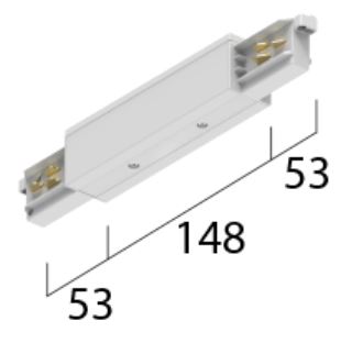 3~ Eutrac Onetrack I-coupler, black