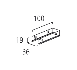 99-123-2 3-pendant coupler 100mm black