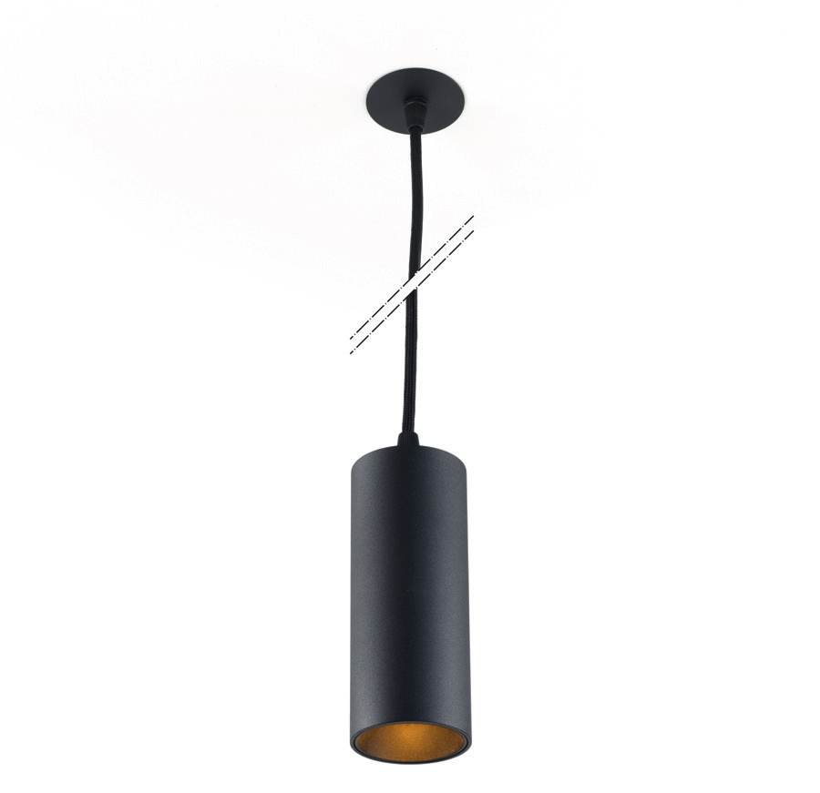 MINI TUBE SUSPENSION IN BLACK LED 930 R36