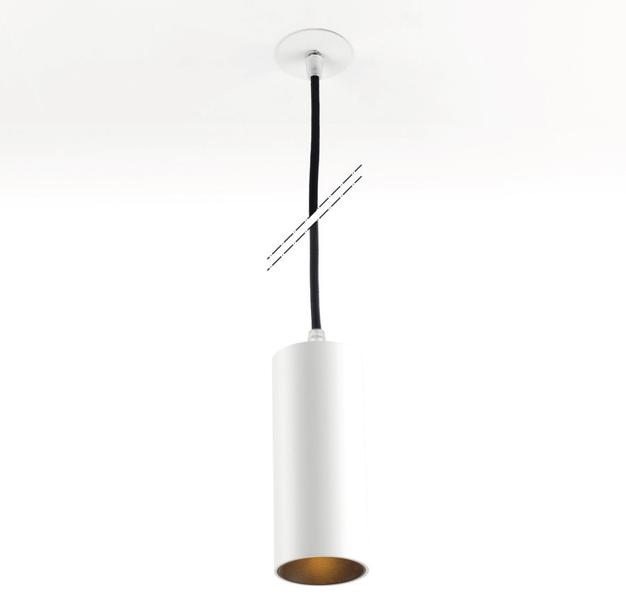 MINI TUBE SUSPENSION IN WHITE LED 930 R24