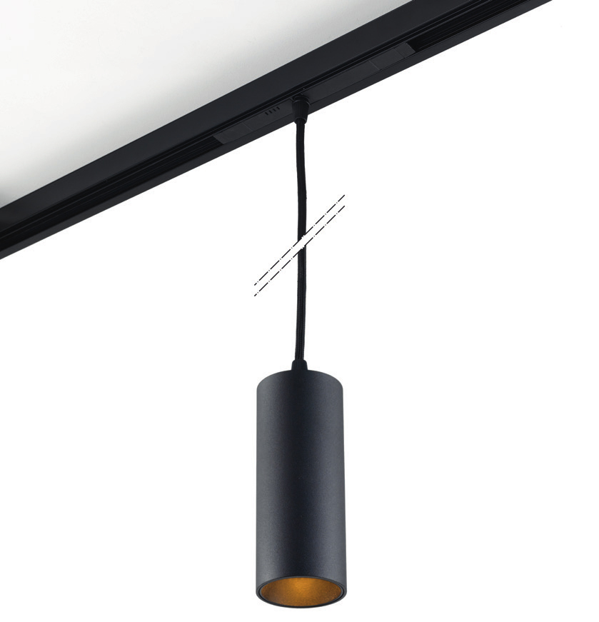MINI TUBE SUSPENDED IN-TRAC BLACK LED 930 R24