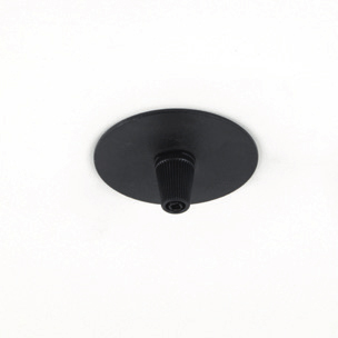 Recessed connecting box Ø 60mm matt black texture