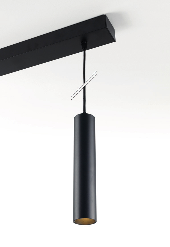 Doxx Mini tube L Suspension LED black 927 R36