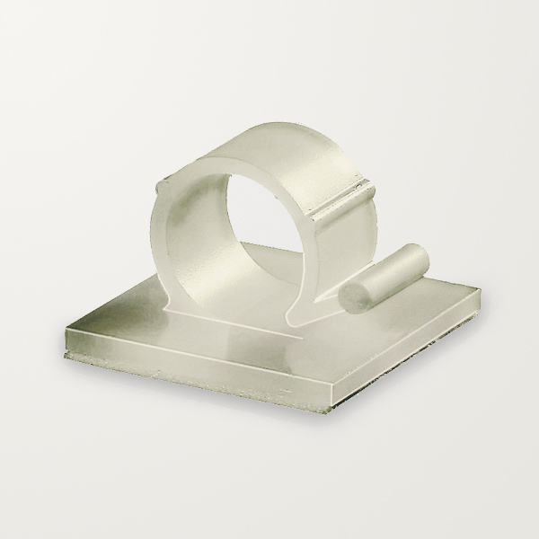 Self Adhesive Clip 25x25mm Natural 13mm