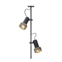 2Thirty-C2 in BLACK frame + BLACK rod + BLACK swivel + BLACK ring / 12° + 40° / dimmable (TRIAC)2x 1000LM 2700K CRI90 IP50