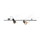 2Thirty-CH2 BLACK frame + BLACK rod + BLACK swivel + BLACK ring / 12° + 12° / dimmable (TRIAC)2x 1000LM 2700K CRI90 IP50