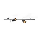 2Thirty-CH2 BLACK frame + BLACK rod + BLACK swivel + ALU ring / 24° + 40° / dimmable (TRIAC/IGBT)2x 1000LM 2700K CRI90 IP50