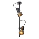 2Thirty-CV2 with honeycomb BLACK frame + BLACK rod + BLACK swivel + BLACK ring / 40° + 24° / dimmable (TRIAC)2x 1000LM 2700K CRI90 IP50
