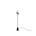 2Thirty-Floor 1 with honeycomb with UK-plug BLACK base + BLACK frame + BLACK rod + GUNMETAL swivel + GOLD ring / 12° / dimmable / PUSH-DIM on armature1241LM 2700K CRI97 IP50