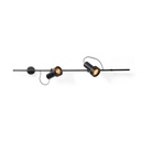 2Thirty-WH2 BLACK frame + BLACK rod + BLACK swivel + ALU ring / 12° + 40° / dimmable (TRIAC)2x 1000LM 2700K CRI90 IP50