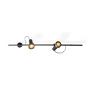 2Thirty-WH2 with honeycomb BLACK frame + BLACK rod + BLACK swivel + BLACK ring / 12° + 40° / dimmable (TRIAC)2x 1000LM 2700K CRI90 IP50