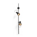 2Thirty-WH2 with honeycomb BLACK frame + BLACK rod + BLACK swivel + ALU ring / 40° + 24° / dimmable (TRIAC)2x 1000LM 2700K CRI90 IP50