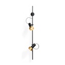 2Thirty-WV2 BLACK frame + BLACK rod + BLACK swivel + BRONZE ring / 12° + 40° / dimmable (TRIAC)2x 1000LM 2700K CRI90 IP50