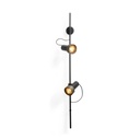 2Thirty-WV2 with honeycomb BLACK frame + BLACK rod + BLACK swivel + BRONZE ring / 24° + 12° / dimmable (TRIAC)2x 1000LM 2700K CRI90 IP50