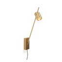 Aude-Wall L plug GUNMETAL / 3000K / 40° / with EU-Plugdriver with PUSH-DIM button on cable 517LM 3000K CRI95 IP50