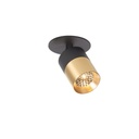 Audette-Duo in WHITE frame + WHITE swivel + BRASS ring / 3000K / 40° / Driver excl. / Concrete ceiling633LM 2700K CRI95 IP50