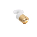 Audette-Duo in with honeycomb BRASS frame + BRASS swivel + BLACK ring / 2700K / 40° / Driver excl. / Concrete ceiling633LM 2700K CRI95 IP50