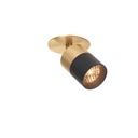 Audette-Duo in with honeycomb BRASS frame + BRASS swivel + WHITE ring / 2700K / 23° / Driver excl. / Concrete ceiling673LM 3000K CRI95 IP50