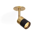 Audette-Duo in with honeycomb BRASS frame + BRASS swivel + BRASS body + WHITE ring / 3000K / 40° / Driver excl. / False ceiling633LM 2700K CRI95 IP50