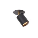 Audette-Varié C1 in Rounded with honeycomb BLACK frame + BRASS swivel + BLACK ring / 3000K / 23° / Driver excl.633LM 2700K CRI95 IP50