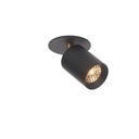 Audette-Varié in WHITE frame + BRASS swivel + WHITE ring / 3000K / 23° / Driver excl. / Concrete ceiling673LM 3000K CRI95 IP50