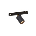 Audette-Varié Track 48V BRASS swivel + BLACK frame + BLACK ring + BLACK adapter / 2700K / 23° / adapter incl. / Driver excl.673LM 3000K CRI95 IP50