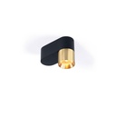 Audy-Duo 1 up Rounded BRASS base + WHITE ring / 3000K / 23° / Driver incl. / dimmable (TRIAC/IGBT)  517LM 3000K CRI95 IP50