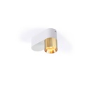Audy-Duo 1 up Rounded BRASS base + GUNMETAL ring / 3000K / 23° / Driver incl. / dimmable (TRIAC/IGBT)  517LM 3000K CRI95 IP50
