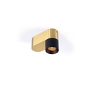 Audy-Duo 1 up Rounded WHITE base + BRASS ring / 3000K / 23° / Driver incl. / dimmable (TRIAC/IGBT)  487LM 2700K CRI95 IP50