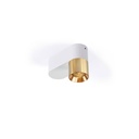 Audy-Duo 1 up Rounded with honeycomb BRASS base + GUNMETAL ring / 3000K / 23° / Driver incl. / dimmable (TRIAC/IGBT)  517LM 3000K CRI95 IP50