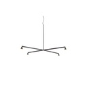 Austere-Chandelier 1X RL79 BRASS / L.250 / BLACK powercord & steelcable (Driver, Base, Canopy & Cover EXCL.)4x 634LM 2700K CRI93 IP50