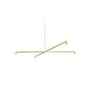 Austere-Chandelier 1X RL79 BLACK / L.500 / BLACK powercord & steelcable (Driver, Base, Canopy & Cover EXCL.)4x 634LM 2700K CRI93 IP50