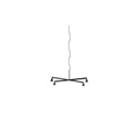 Austere-Chandelier 1X RL79 BRASS / L.750 / BLACK powercord & steelcable (Driver, Base, Canopy & Cover EXCL.)4x 634LM 2700K CRI93 IP50