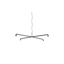 Austere-Chandelier 1X RS16 BRASS / L.250 / BLACK powercord & steelcable (Driver, Base, Canopy & Cover EXCL.)4x 634LM 2700K CRI93 IP50