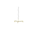 Austere-Chandelier 1Y RL79 GUNMETAL frame / L.750 / BLACK powercord & steelcable (Driver, Base, Canopy & Cover EXCL.)3x 634LM 2700K CRI93 IP50
