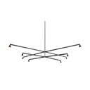 Austere-Chandelier 1Y RS16 NICKEL frame / L.750 / WHITE powercord & SILVER steelcable (Driver, Base, Canopy & Cover EXCL.)8x 634LM 2700K CRI93 IP50