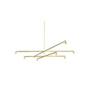 Austere-Chandelier 2X RF100 BLACK / L.250 + L.500 (Driver, Base, Canopy & Cover EXCL.)8x 634LM 2700K CRI93 IP50
