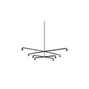 Austere-Chandelier 2X RF100 NICKEL / L.250 + L.500 (Driver, Base, Canopy & Cover EXCL.)8x 634LM 2700K CRI93 IP50