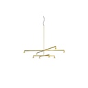 Austere-Chandelier 2X RF75 BRASS / L.500 + L.750 (Driver, Base, Canopy & Cover EXCL.)8x 634LM 2700K CRI93 IP50