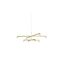 Austere-Chandelier 2X RL79 BLACK / L.500 + L.750 / BLACK powercord & steelcable (Driver, Base, Canopy & Cover EXCL.)8x 634LM 2700K CRI93 IP50