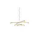 Austere-Chandelier 2X RL79 GUNMETAL / L.500 + L.750 / BLACK powercord & steelcable (Driver, Base, Canopy & Cover EXCL.)8x 634LM 2700K CRI93 IP50