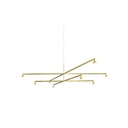Austere-Chandelier 2X RS16 BLACK / L.250 + L.500 / BLACK powercord & steelcable (Driver, Base, Canopy & Cover EXCL.)8x 634LM 2700K CRI93 IP50