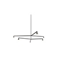 Austere-Chandelier 2Y RF100 NICKEL / L.250 + L.500 (Driver, Base, Canopy & Cover EXCL.)6x 634LM 2700K CRI93 IP50