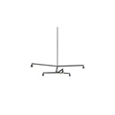 Austere-Chandelier 2Y RF100 NICKEL / L.750 + L.750 (Driver, Base, Canopy & Cover EXCL.)6x 634LM 2700K CRI93 IP50