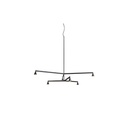 Austere-Chandelier 2Y RL79 BRASS / L.250 + L.250 / BLACK powercord & steelcable (Driver, Base, Canopy & Cover EXCL.)6x 634LM 2700K CRI93 IP50